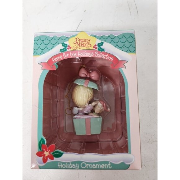VINTAGE Precious Moments Enesco Home for The Holidays Christmas Holiday Ornament - Picture 7 of 9